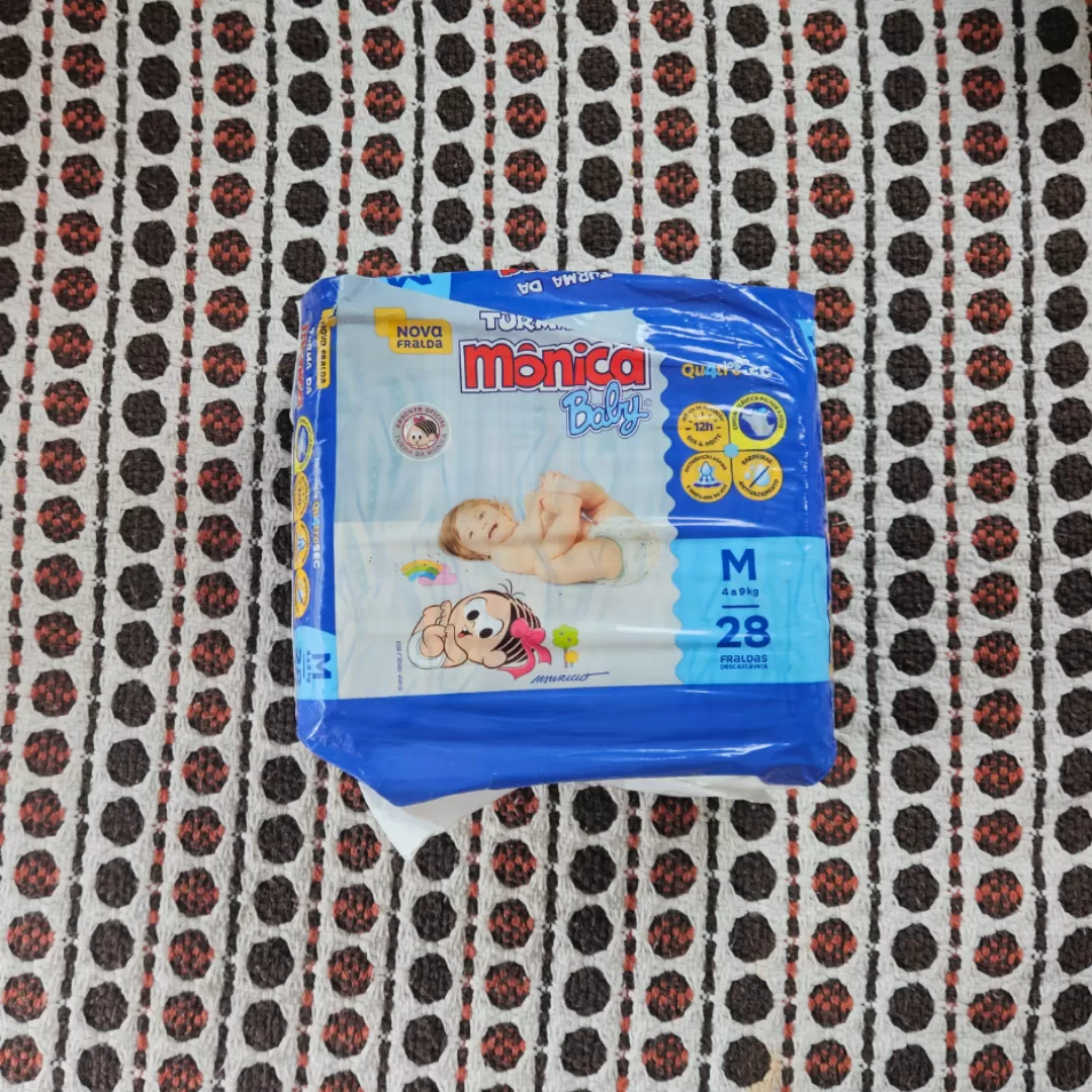 Fralda M Turma da Mônica  disponível para troca em Santa Luzia - MG