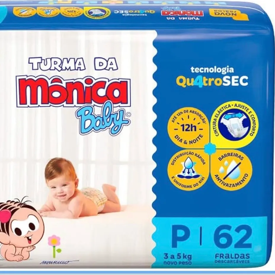 Fralda Turma da Mônica 