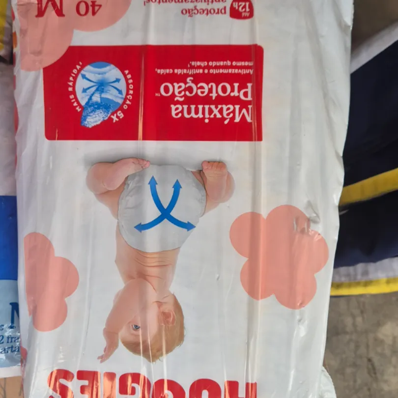 Fraldas descartáveis M - Troco pelo tamanho G