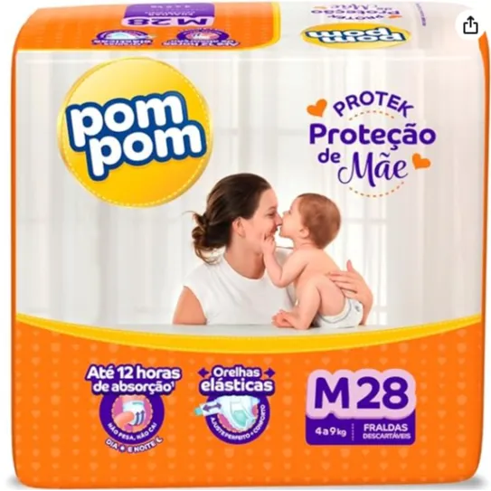 FRALDA POM POM M TROCA ou VENDA R$ 15,00 CADA PACOTE