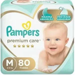Fralda Pampers Premium Care M