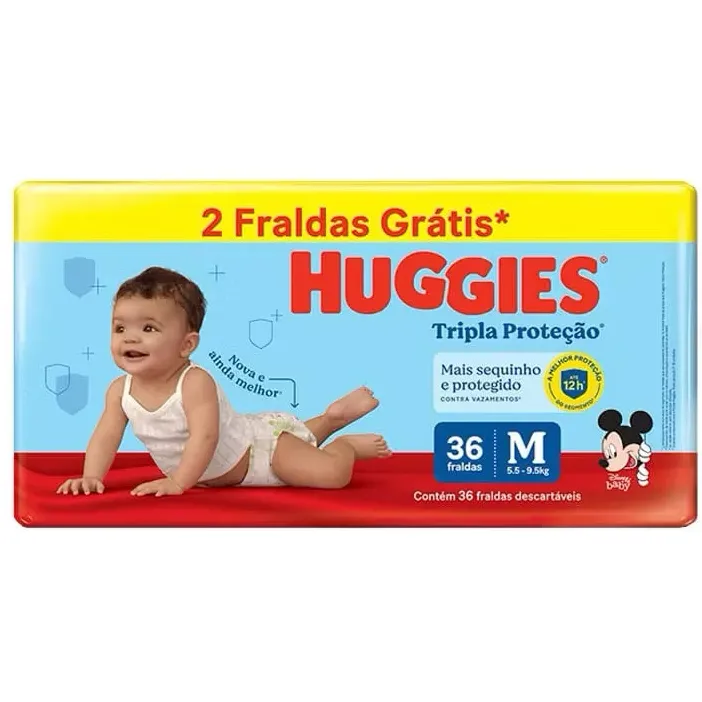 Fralda Huggies Tripla proteção 