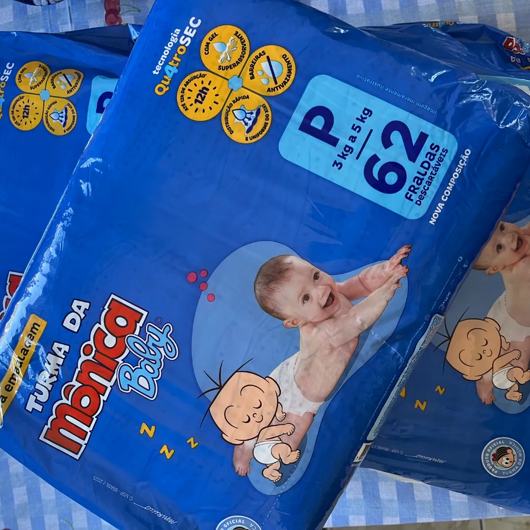 186 fraldas turma da Mônica 