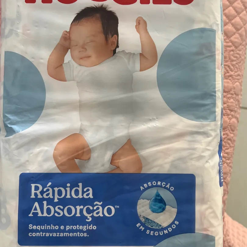 Pacote fralda Huggies rápida absorção 
