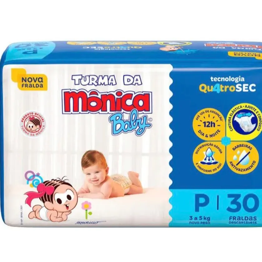 Fraldas turma da Mônica P - troca ou venda por $ 12,00 pacote