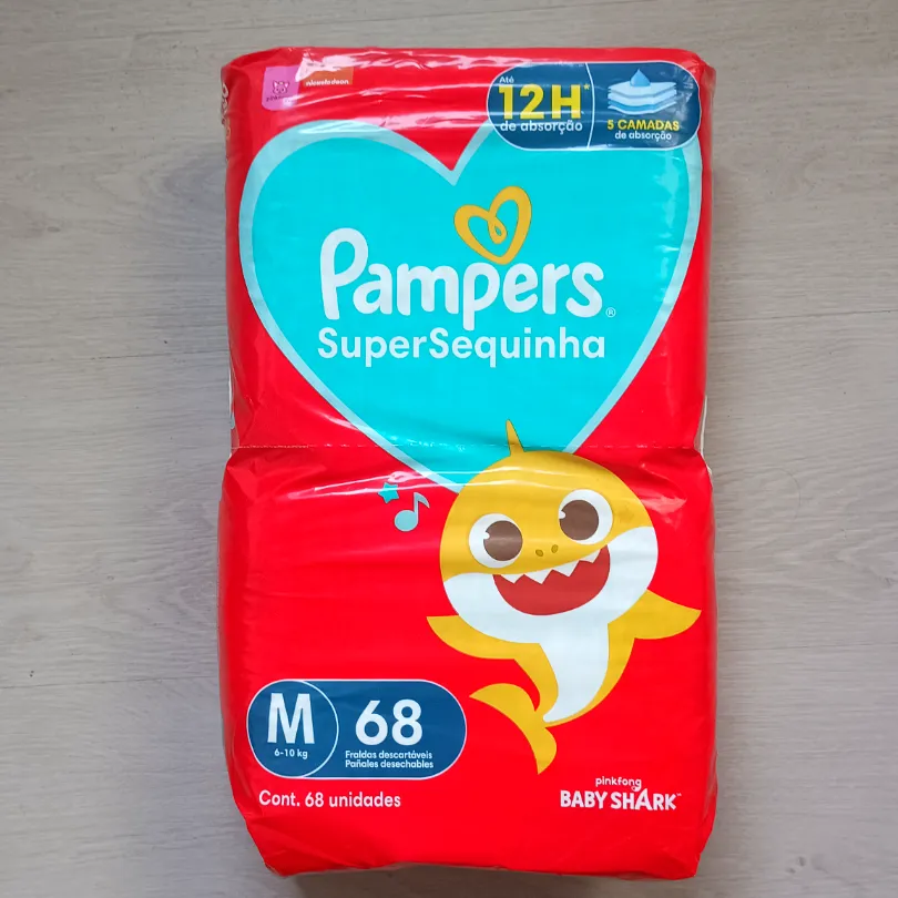 Fralda Pampers tamanho M 68 fraldas