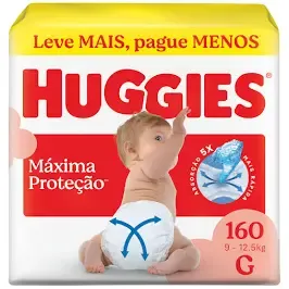 Fralda Huggies 160 - Tamanho G