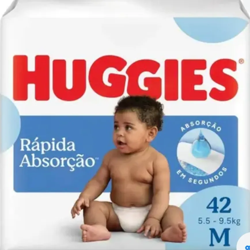 Fralda Huggies Rapida Absorção M