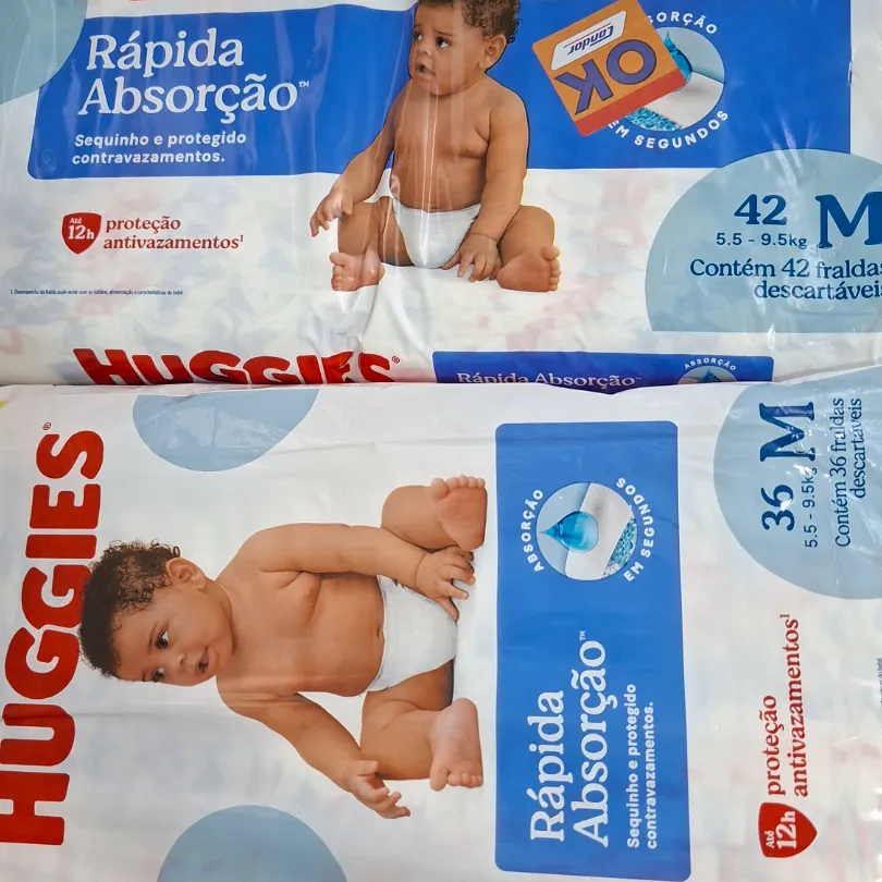 Fraldas M troco por G