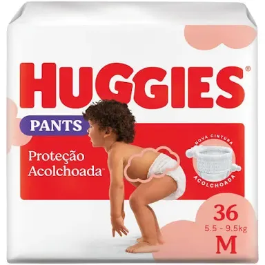 Huggies Pants (Fralda calça) M - 36 unid