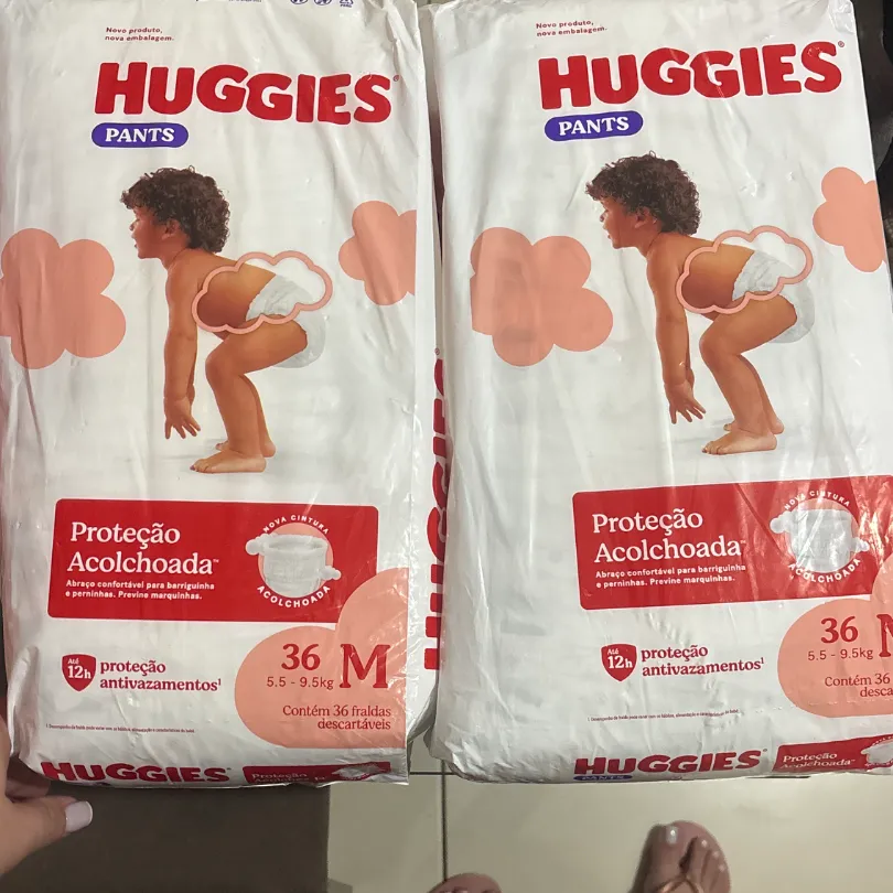 Huggies pants proteção acolchoada